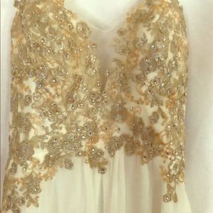 White- with Silver and Gold embellishment